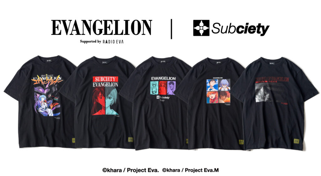 EVANGELION x Subciety 【BLACK TEE COLLECTION】の予約を開始！期間：6月17日(月) 18:00まで